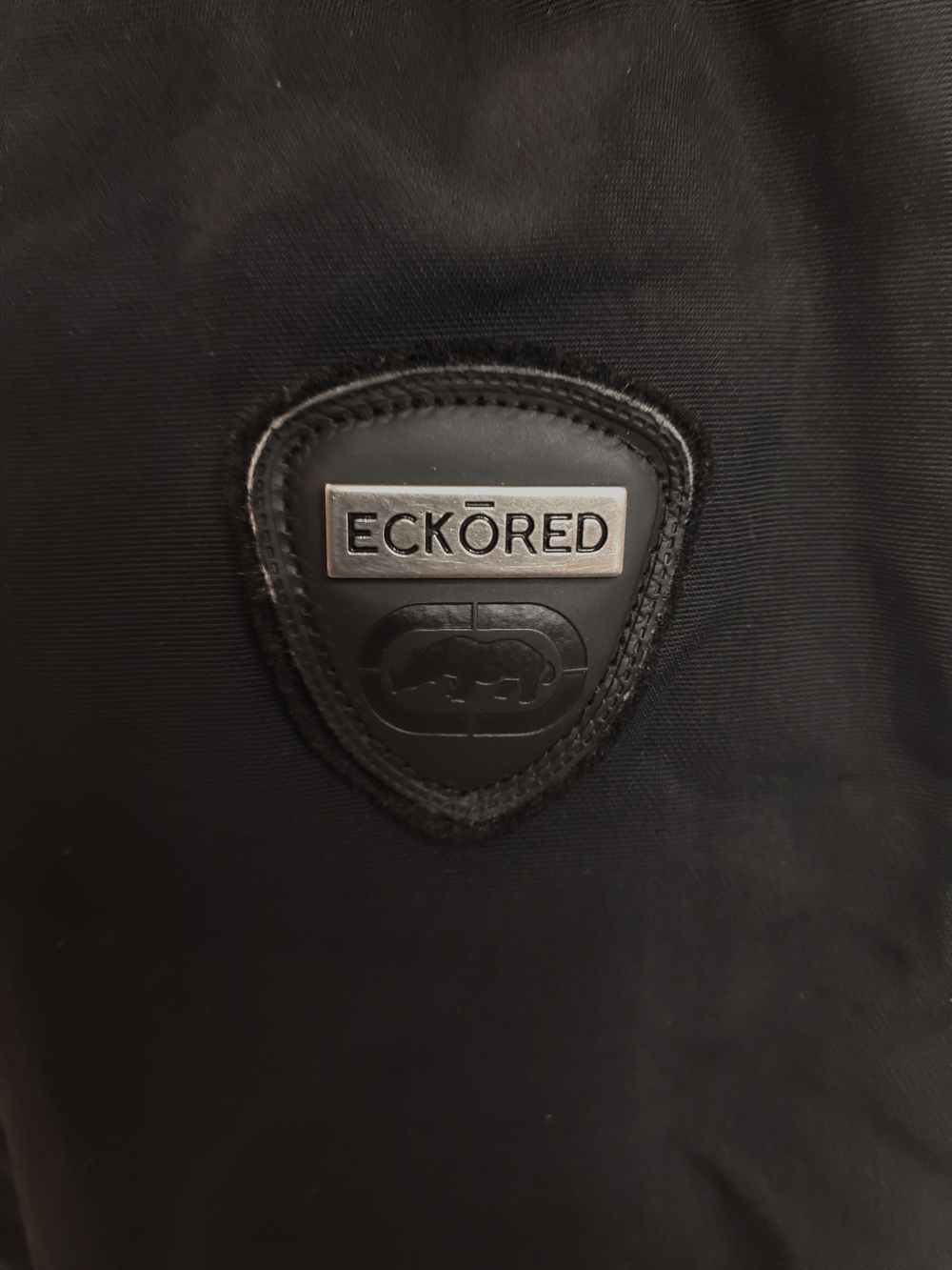 Vintage Y2K Eckored Black Hooded Mid-Length Puffer Parka - Picture 7 of 8